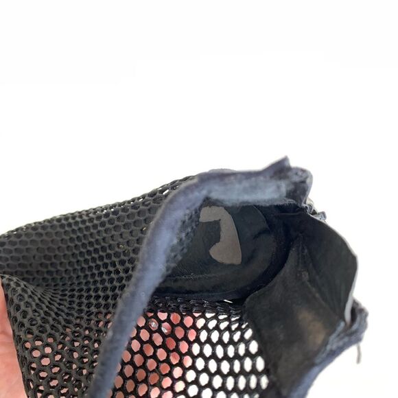 Privileged Yara Black‎ Mesh Booties w/Gold Heel Accent Sz 6.5 - Picture 7 of 8